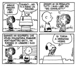 Snoopy e i libri