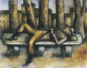 Ottone Rosai, Uomo sulla panchina